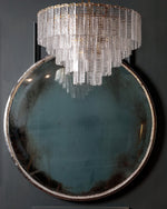 Opalora Pink Glass Chandelier