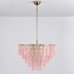 Opalora Pink Glass Chandelier