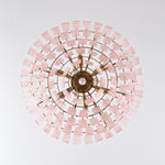 Opalora Pink Glass Chandelier