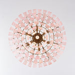 Opalora Pink Glass Chandelier