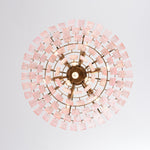 Opalora Pink Glass Chandelier