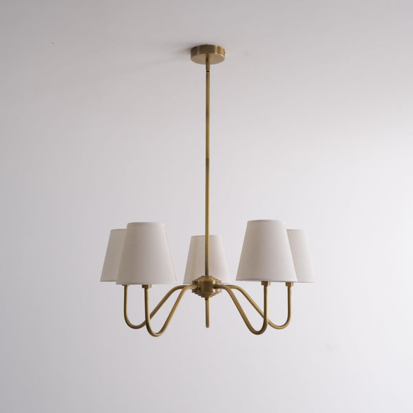 Opaluxe Brass Chandelier