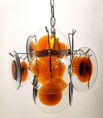Mazzega Vistosi Glass Chandelier