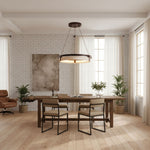 Orbit Travertine Pendant Light