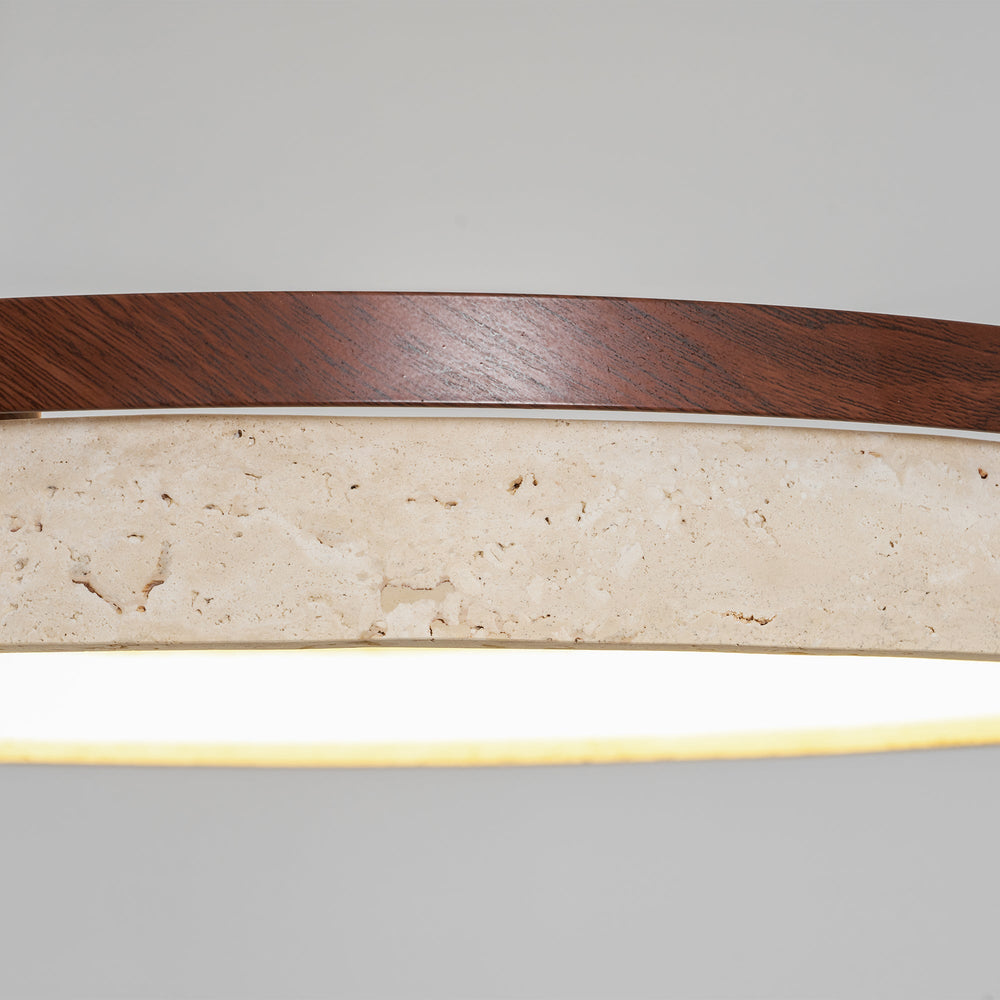 Orbit Travertine Pendant Light