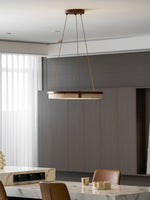 Orbit Travertine Pendant Light