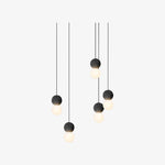 Origo Cement & Sandstone Pendant – Industrial Glass Accent