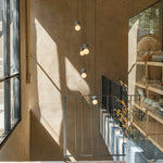 Origo Cement & Sandstone Pendant – Industrial Glass Accent
