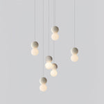 Origo Cement & Sandstone Pendant – Industrial Glass Accent