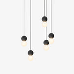 Origo Cement & Sandstone Pendant – Industrial Glass Accent