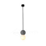 Origo Cement & Sandstone Pendant – Industrial Glass Accent