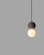 Origo Cement & Sandstone Pendant – Industrial Glass Accent