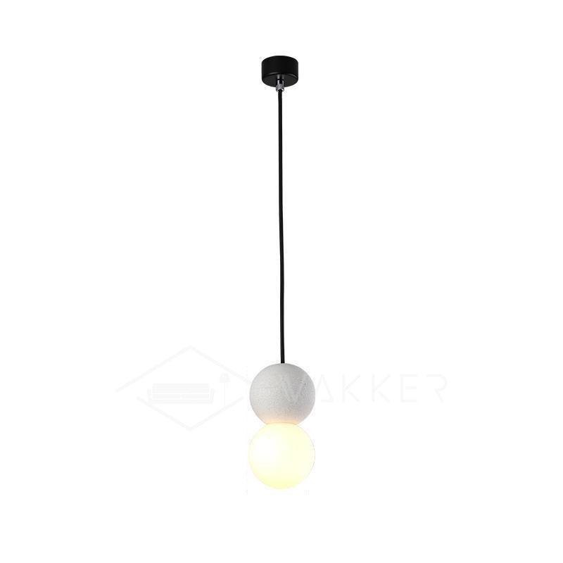 Origo Cement & Sandstone Pendant – Industrial Glass Accent