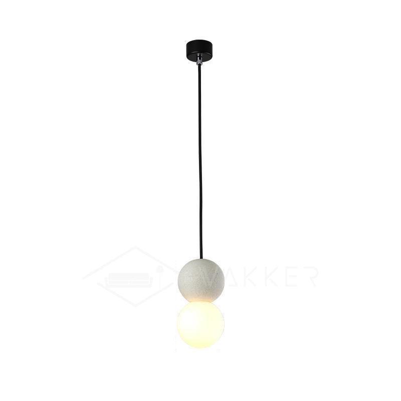 Origo Cement & Sandstone Pendant – Industrial Glass Accent