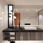 Origo Cement & Sandstone Pendant – Industrial Glass Accent