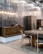 Origo Cement & Sandstone Pendant – Industrial Glass Accent
