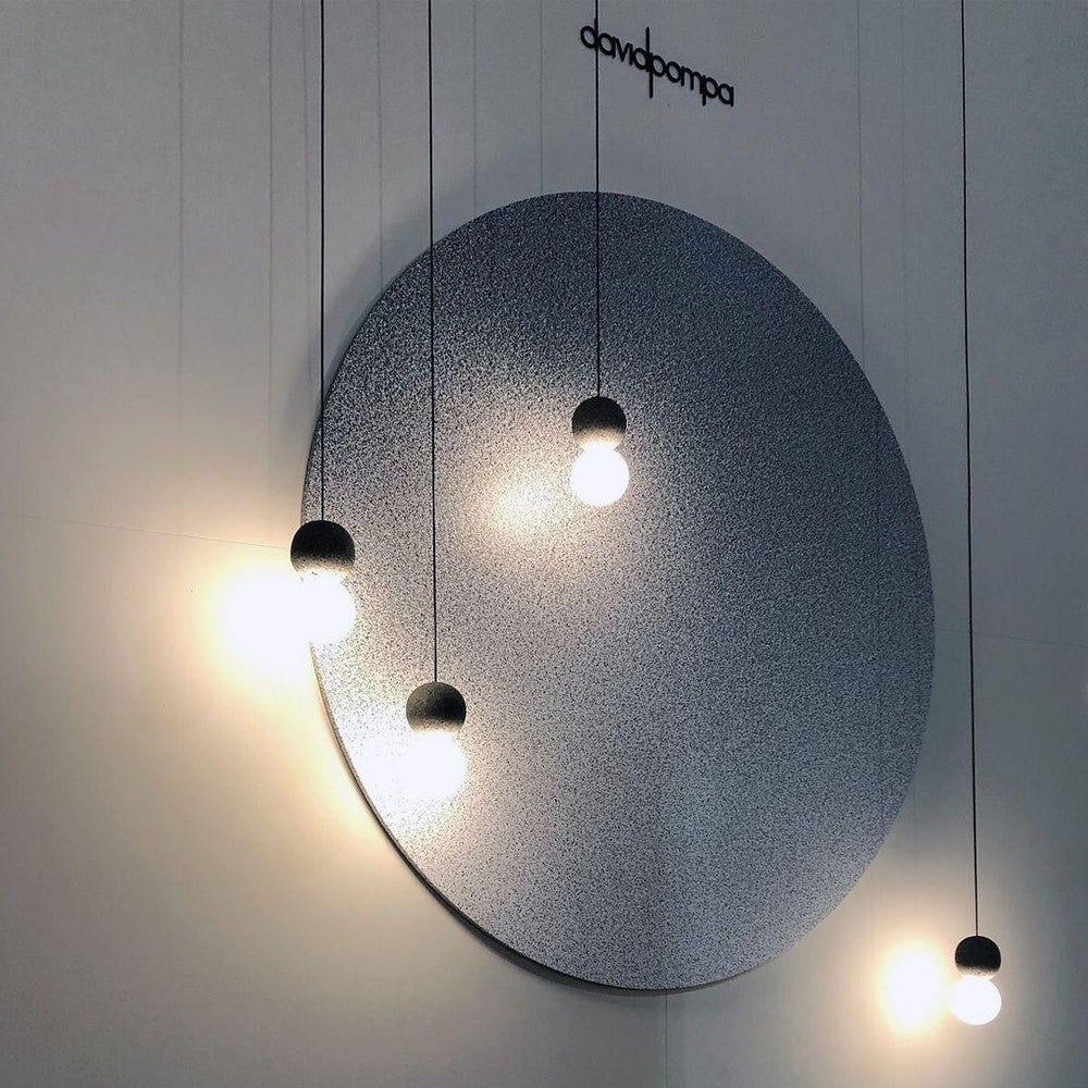 Origo Cement & Sandstone Pendant – Industrial Glass Accent
