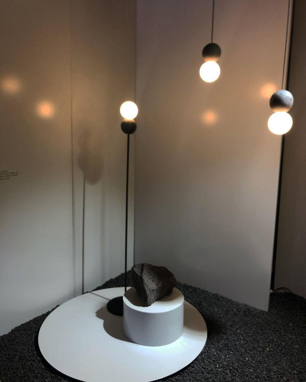 Origo Cement & Sandstone Pendant – Industrial Glass Accent