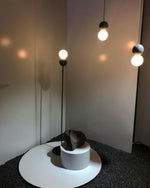 Origo Cement & Sandstone Pendant – Industrial Glass Accent