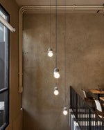 Origo Cement & Sandstone Pendant – Industrial Glass Accent