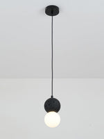 Origo Cement & Sandstone Pendant – Industrial Glass Accent
