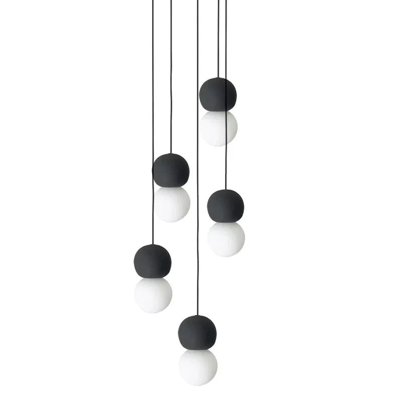 Origo Cement & Sandstone Pendant – Industrial Glass Accent