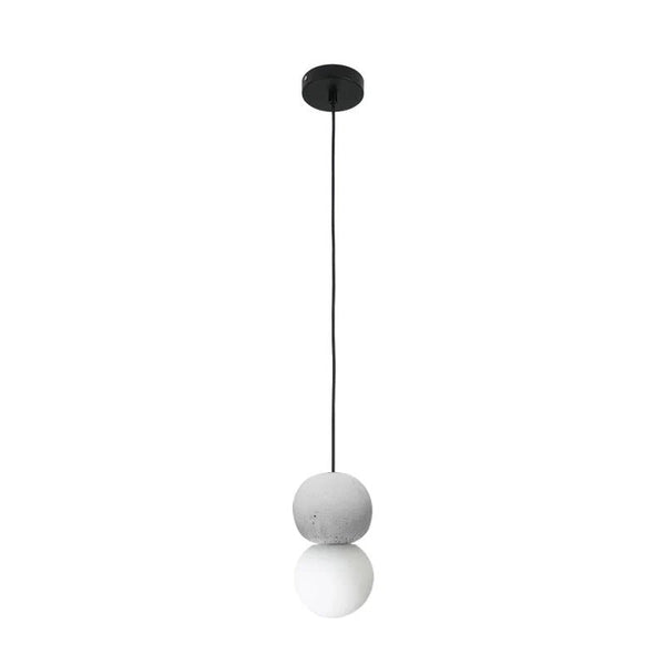 Origo Cement & Sandstone Pendant – Industrial Glass Accent