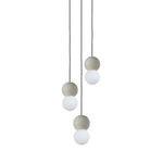Origo Cement & Sandstone Pendant – Industrial Glass Accent
