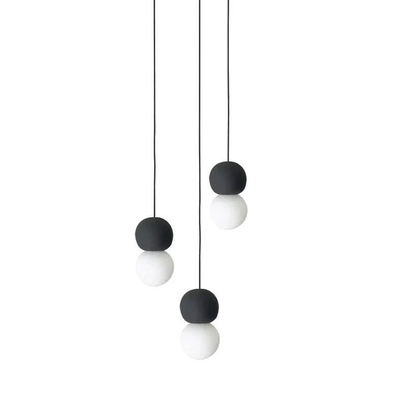 Origo Cement & Sandstone Pendant – Industrial Glass Accent