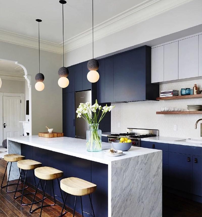 Origo Cement & Sandstone Pendant – Industrial Glass Accent