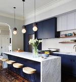 Origo Cement & Sandstone Pendant – Industrial Glass Accent