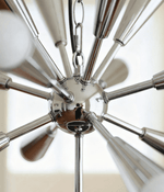 Orvian Chrome Chandelier