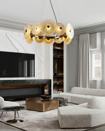 Paige Tiered Drum Chandelier – Modern Metal Frame