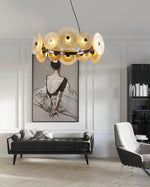 Paige Tiered Drum Chandelier – Modern Metal Frame
