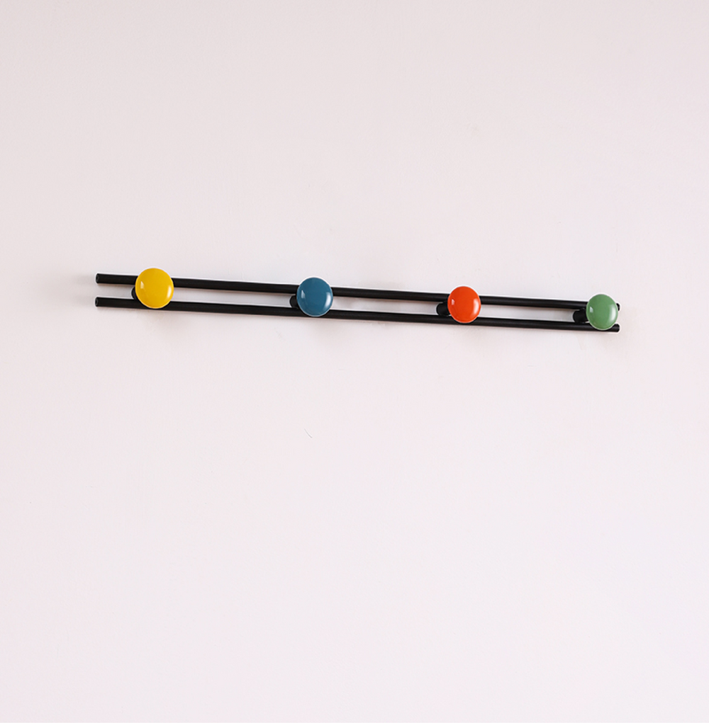 Pallini Ceramic Knob Wall Coat Rack