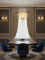 Palm Grove Glass Chandelier