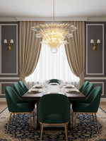 Palm Grove Glass Chandelier