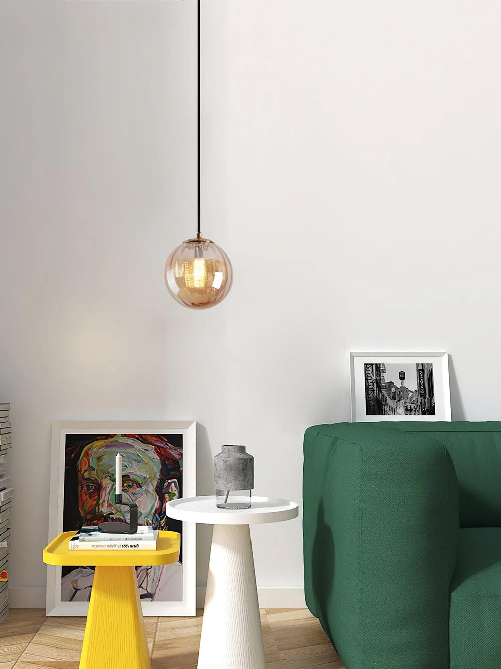 Paola Pendant Light – Mouth-Blown Glass Globe