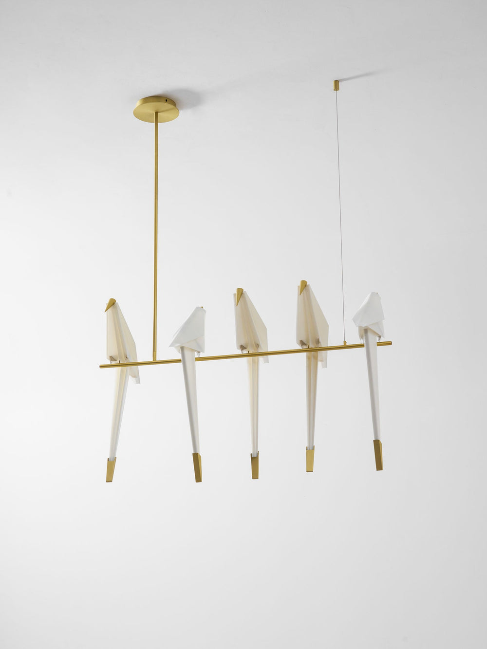 Paper Crane Bird LED Chandelier