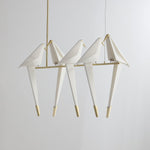 Paper Crane Bird LED Chandelier