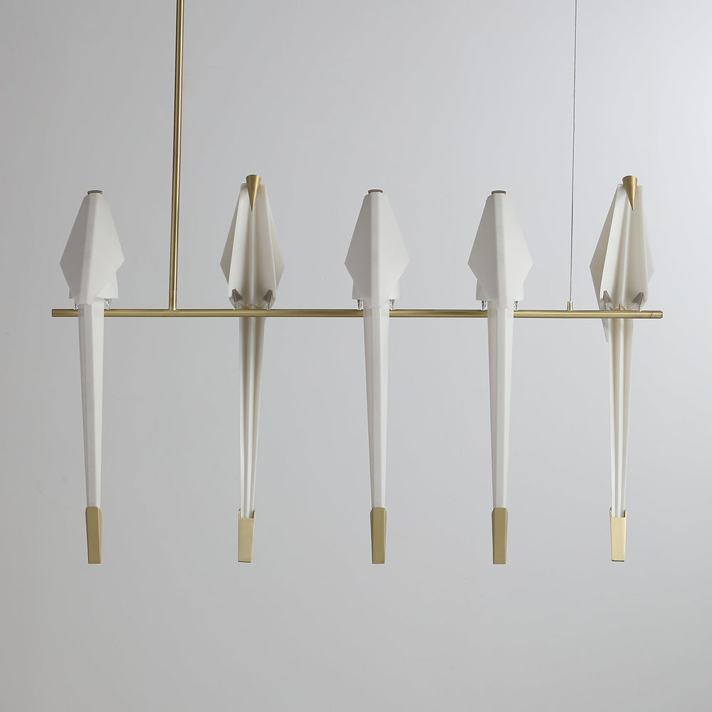 Paper Crane Bird LED Chandelier