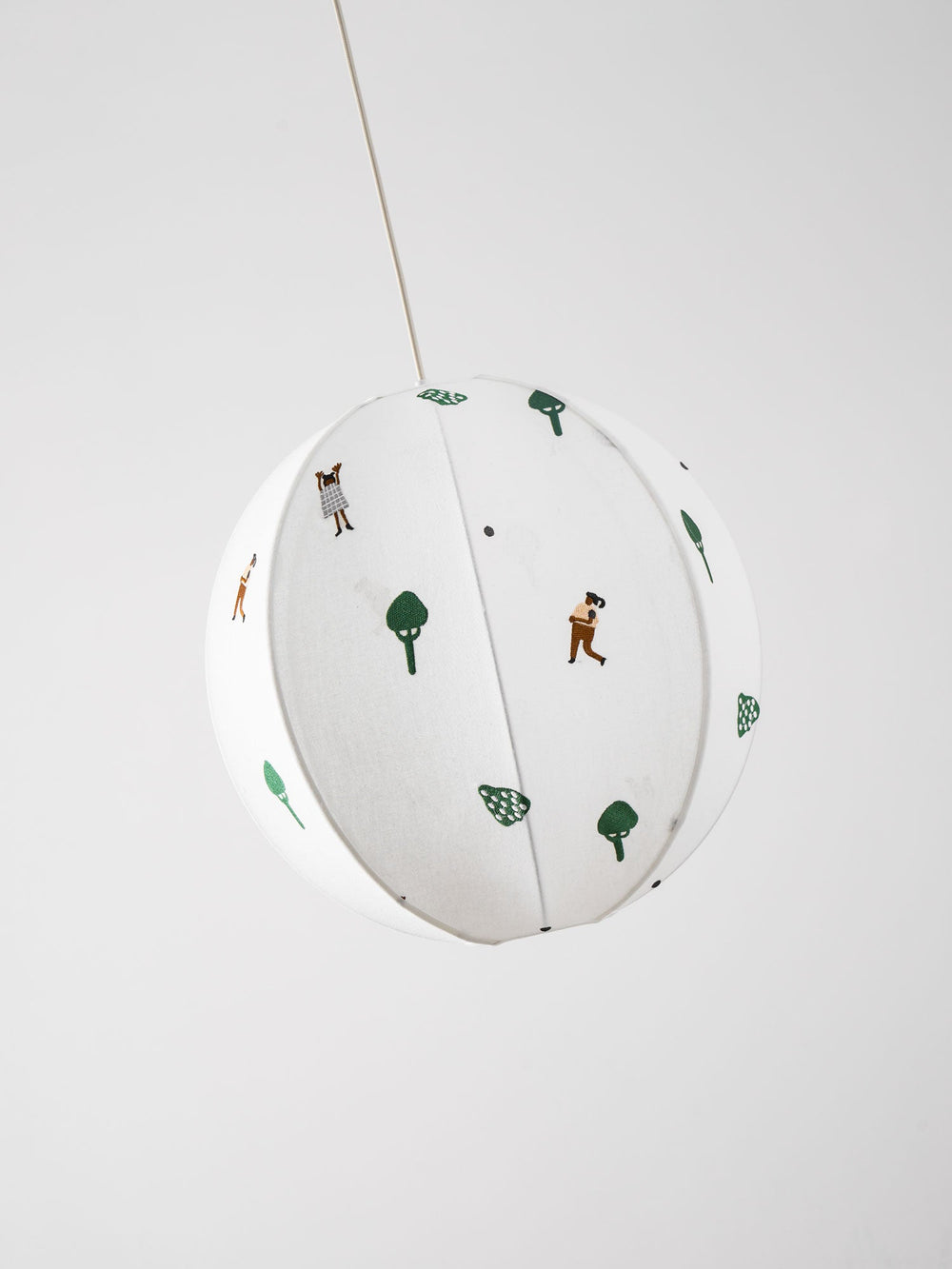 Park Embroidered Textile Pendant Lamp