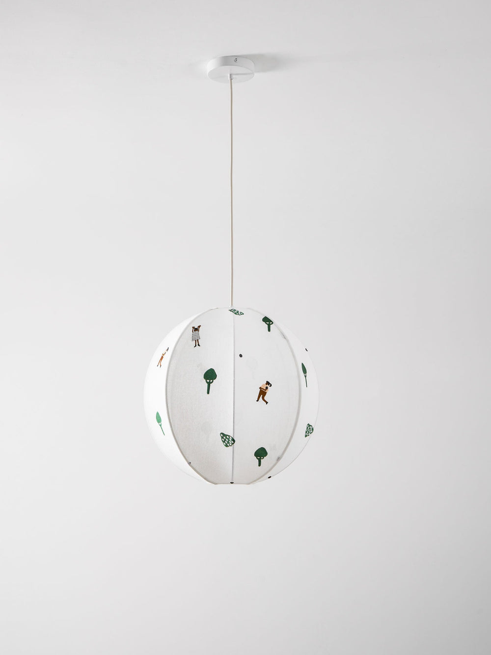Park Embroidered Textile Pendant Lamp