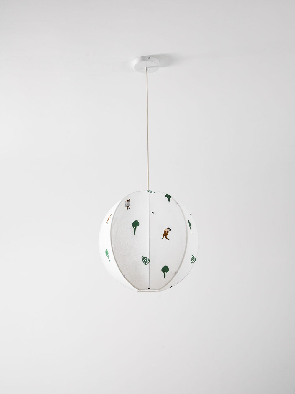 Park Embroidered Textile Pendant Lamp