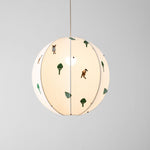 Park Embroidered Textile Pendant Lamp