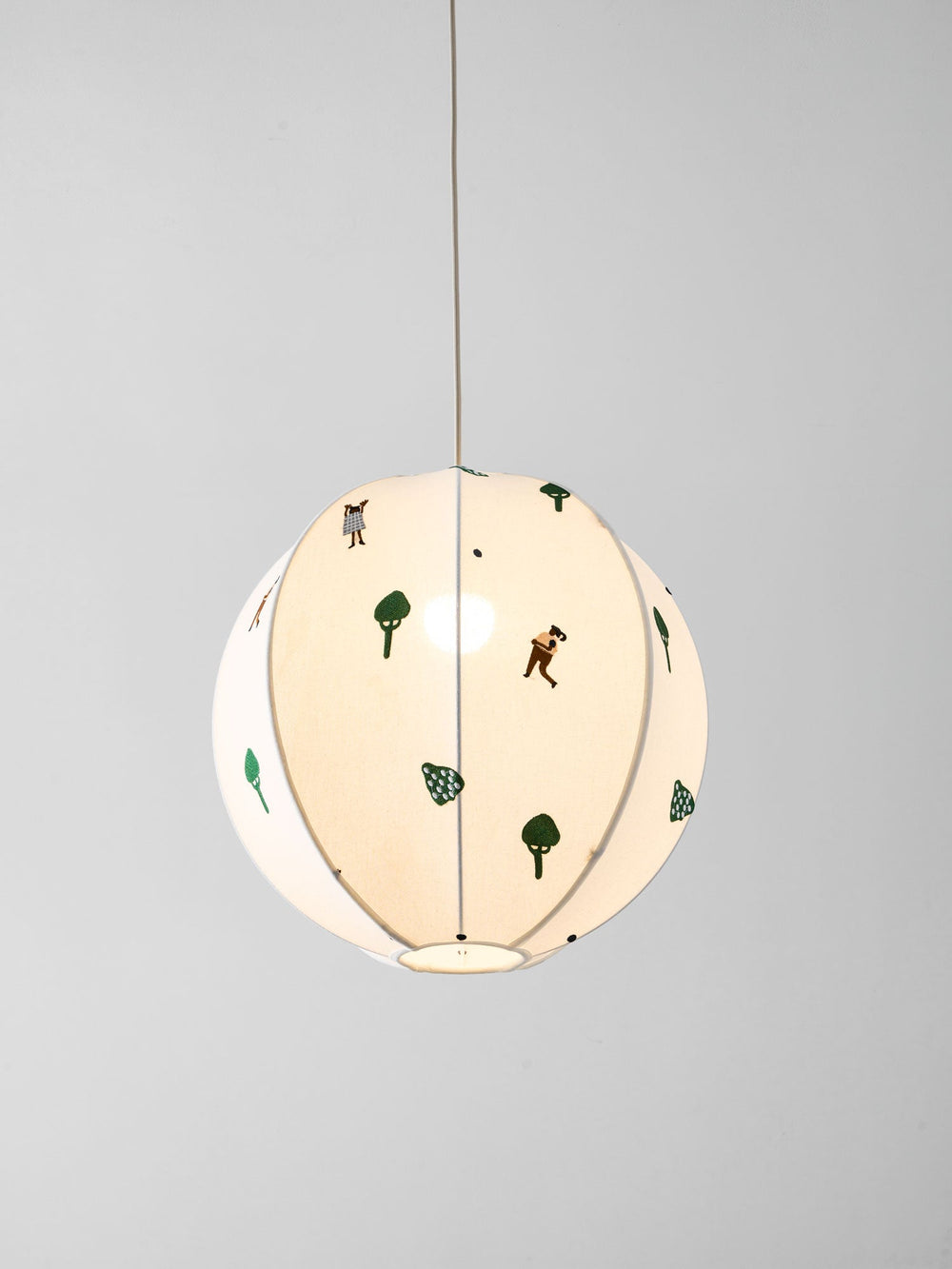 Park Embroidered Textile Pendant Lamp
