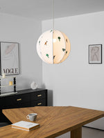 Park Embroidered Textile Pendant Lamp