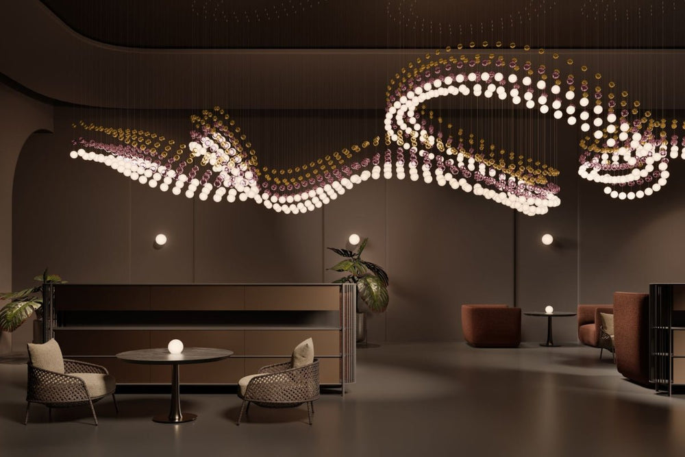 Pearl Curtain Customize Chandelier