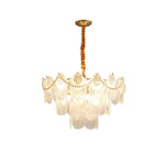Pearl Glass Shell Chandelier