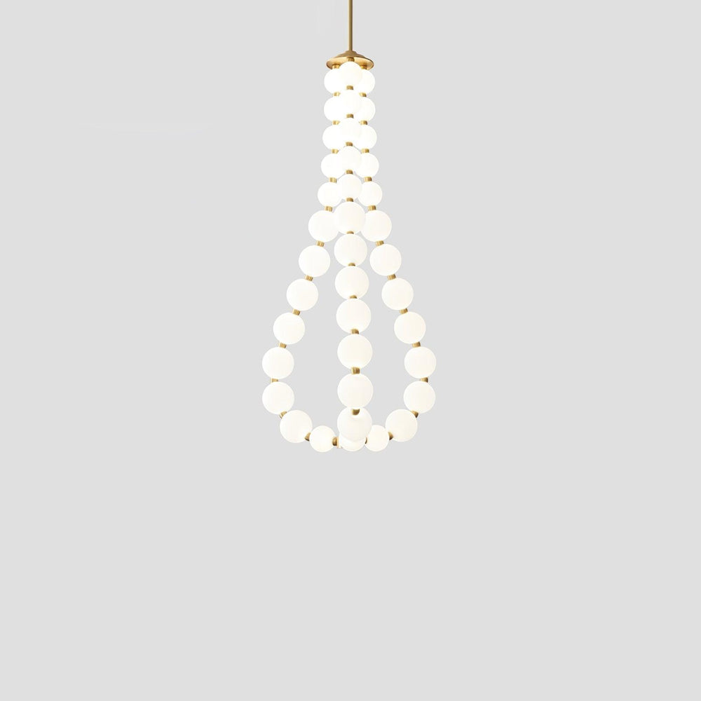 Glass Pearl Necklace Chandelier